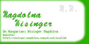 magdolna wisinger business card